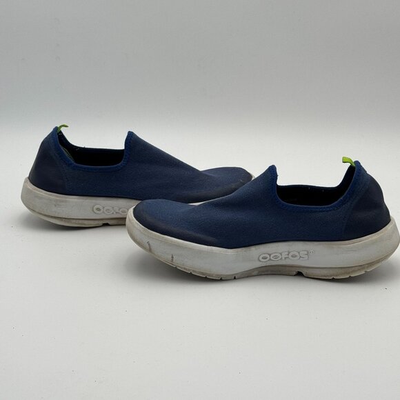 OOFOS Womens OOmg eeZe Low Shoe Navy Recovery Walking Comfort Slip Ons Size US 8 - Picture 8 of 10